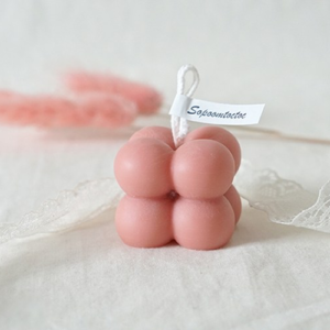 SCENTED HANDMADE MINI BUBBLE CUBE CANDLE [#VINTAGE CARAL]
