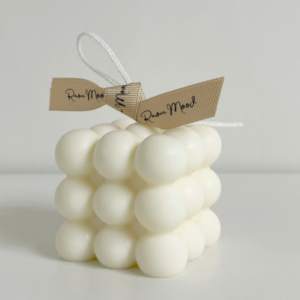 HANDMADE BUBBLE CUBE CANDLE