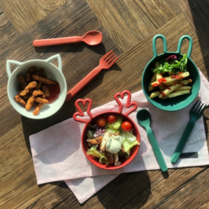 NINEWARE ANIMALS SERIES CEREAL BOWL [#RUDOLPH RED]
