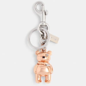 COACH💖 3D BEAR BAG CHARM [#ROSEGOLD]