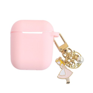 SILCON CASE WHIT GIRL PINK CHARM [#AIRPODS PRO]