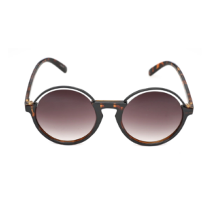 FASHION LAB ROUND CUT SUNGLASSES