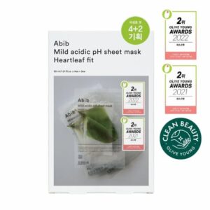 Abib Mild Acidic pH Sheet Mask Heartleaf Fit Set [#6 MASKS]