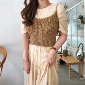 METAL BLING BUSTIER GOLD [#FREE]