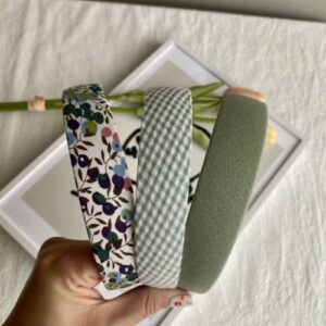 VINTAGE PASTEL HAIRBAND [#GREEN FLORAL]