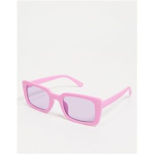 ASOS DESIGN💖 MID SQUARE SUNGLASSES WITH METAL STUD DETALING IN PURPLE