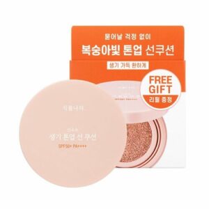 OXYGEN WATER TONE UP SUN CUSHION SPF50+PA++++ [#PEACH 21] +REFILL
