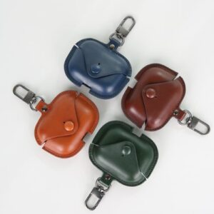 MODERN LEATHER AIRPODS EARPHONE CASE [#PRO NAVY]