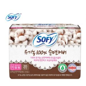 SOFY BODY FIT 100% organic COTTON SANITARY 20PADS [#Medium]