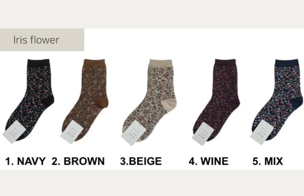 LRIS FLOWER KNIT SOCKS [#3 COLORS] - Image 8