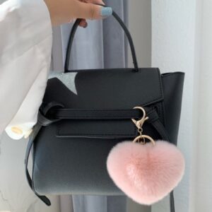 FLUFFY HEART KEYCHAIN [#2 COLOURS]