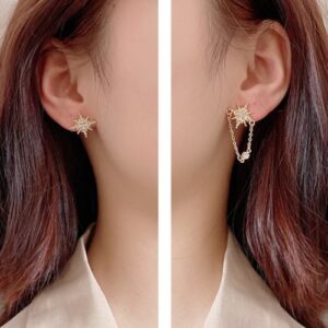 UNBALANCE SPARKING  SHINE EARRINGS