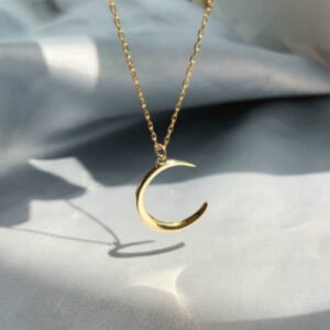 💕Buy1 Get1 FREE💕 MOON NECKLACE [#GOLD]