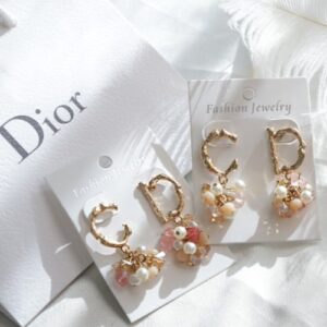 CD ROSEGOLD BUBBLE PEARL EARRINGS
