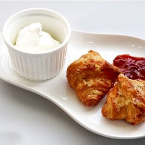 PEANUT PLATE WHIT CROCKERY BOWL 2P SET