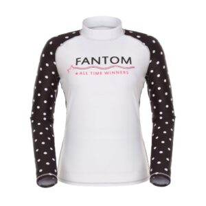 WHITE&BLACK DOT RASH GUARD LONG SLEEVE [#M]