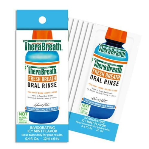 The Breath Co Alcohol Free Mouthwash Oral Rinse for 12 Hrs for Fresh  breath, Icy Mint, 473ml