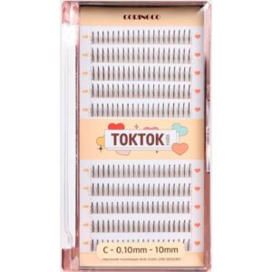 TOKTOK HARA Filtere Eyelash 200EA [#0.10-12mm/ Brown]