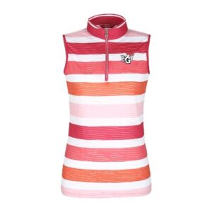 Fantom Golf⛳️ Pink striped sleeveless T-shirt [#S]