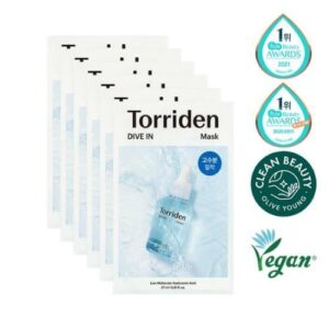 Torriden Dive In Low Molecular Hyaluronic Acid Mask Sheet set [#10 Sheets]