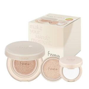 fwee Cushion Suede SPF 50+ PA++ refill & mini powder set [#03 Nude Suede]