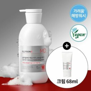 ILLIYOON MD Red-Itch Ultra Moisturizing Wash 460ml Set (+Cream 68ml)