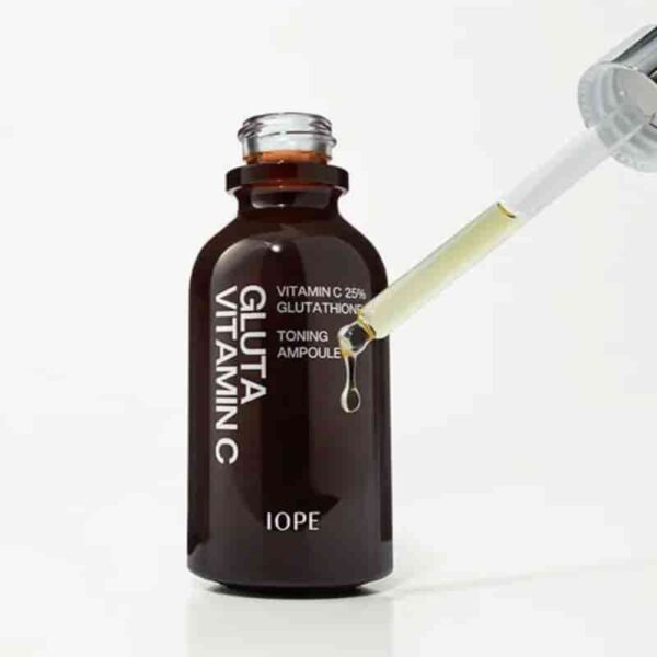 IOPE Gluta Vitamin C 25% Toning Ampoule Set (+Super Bounce Serum +stem 3 Cream) - Image 2
