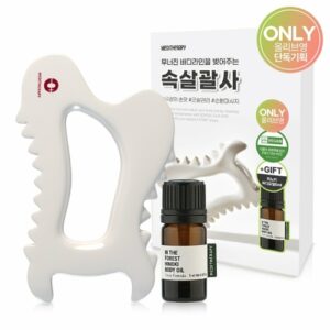 Meditherapy Soaksal Gua Sha Scraping Massage Tool Hinoki Oil Special Set