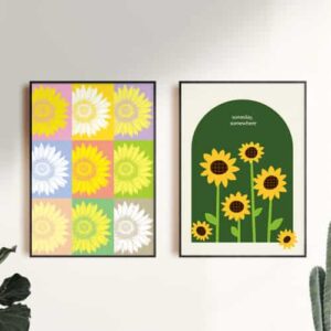 Pop Art Sunflower Poster [#Size : A3]