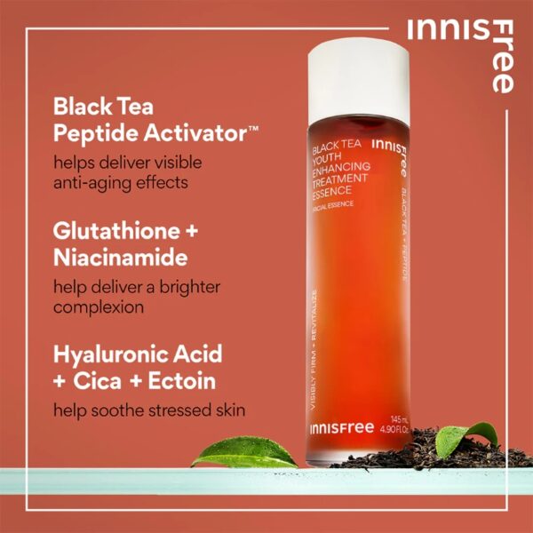 INNISFREE Black Tea Youth Enhancing Treatment Essence 75ML - Image 3