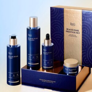 Dr. G Black Snail Prestige Special Set [anti aging wrinkle Moisture Elastic care] +Gift Bag