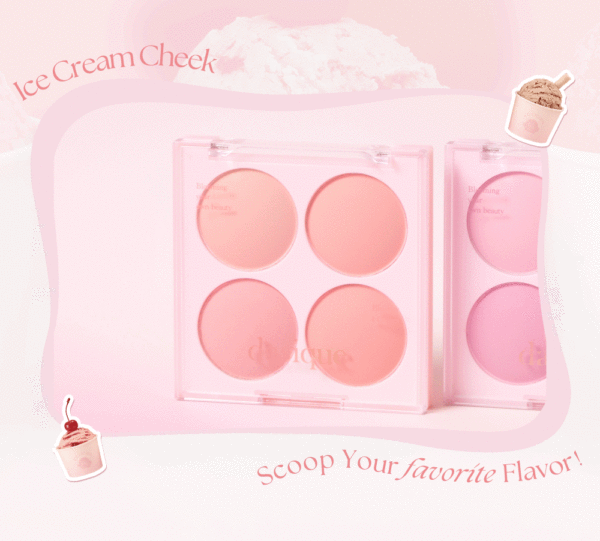 NEW💖 DASIQUE Blending Mood Cheek 2puffs set [#09 Almond Vanilla] - Image 14