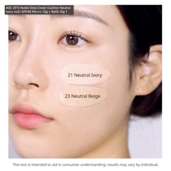 AGE 20's Noble Glow Cover Cushion mini [#21 Neutral Ivory] - Image 6