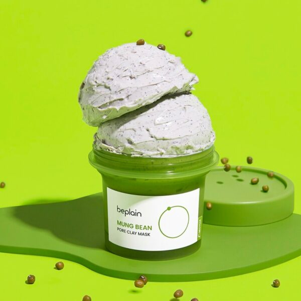 beplain Mung Bean Pore Clay Mask 120mL Special Set (+80mL) - Image 2