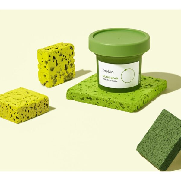 beplain Mung Bean Pore Clay Mask 120mL Special Set (+80mL) - Image 4