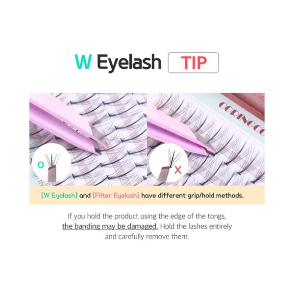 TOKTOK HARA W Eyelash 9/10/11mm Mix 64pcs(+Eyelash Glue+tweezer) - Image 6