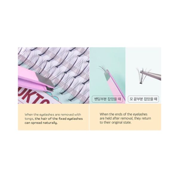 TOKTOK HARA W Eyelash 9/10/11mm Mix 64pcs(+Eyelash Glue+tweezer) - Image 7