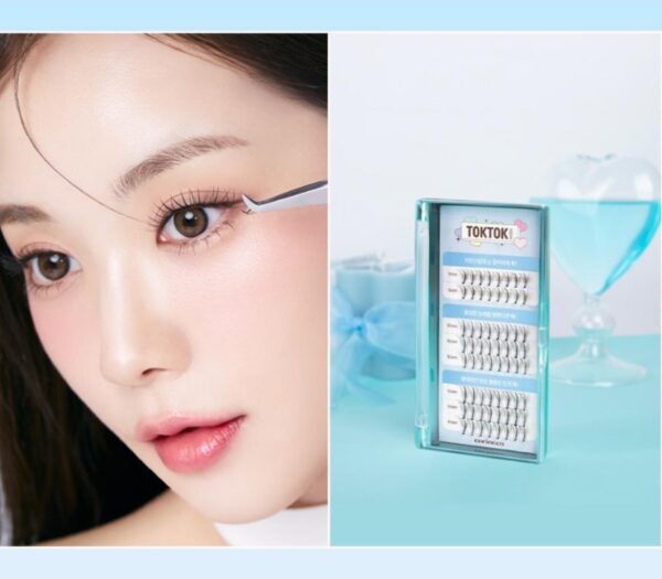 TOKTOK HARA W Eyelash 9/10/11mm Mix 64pcs(+Eyelash Glue+tweezer) - Image 2