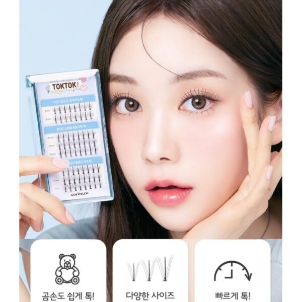 TOKTOK HARA W Eyelash 9/10/11mm Mix 64pcs(+Eyelash Glue+tweezer) - Image 4