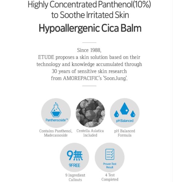 ETUDE Soon Jung 10-Panthensoside™ Cica Balm - Image 4