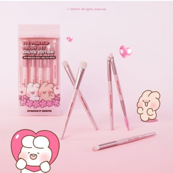 Shuya x Studio17 Portable Makeup Brush 5 SET - Image 2
