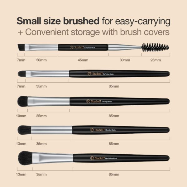 Studio17 Eye Makeup Brush 5 SET - Image 3