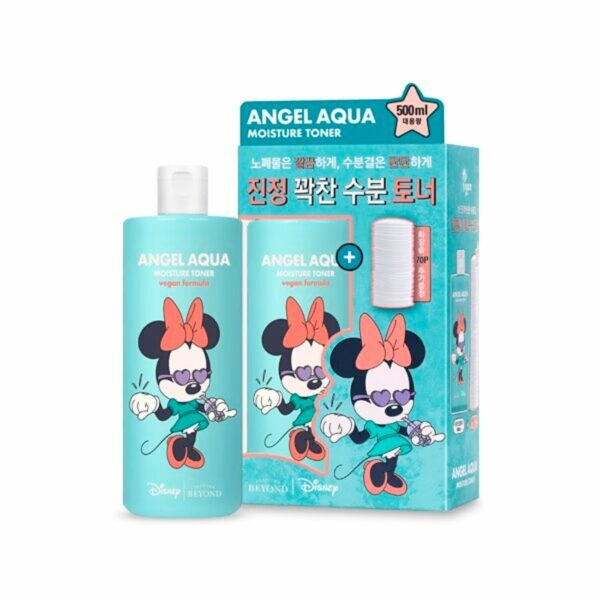 Disney x Beyond Angel Aqua Moisture Toner 500mL Special Set ( +Cotton 70pads) (Copy)