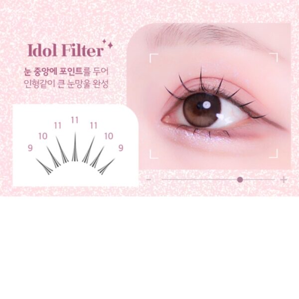 TOKTOK HARA Filtere BLACK Eyelash Set 120pcs[# 9/10/11mm] - Image 7