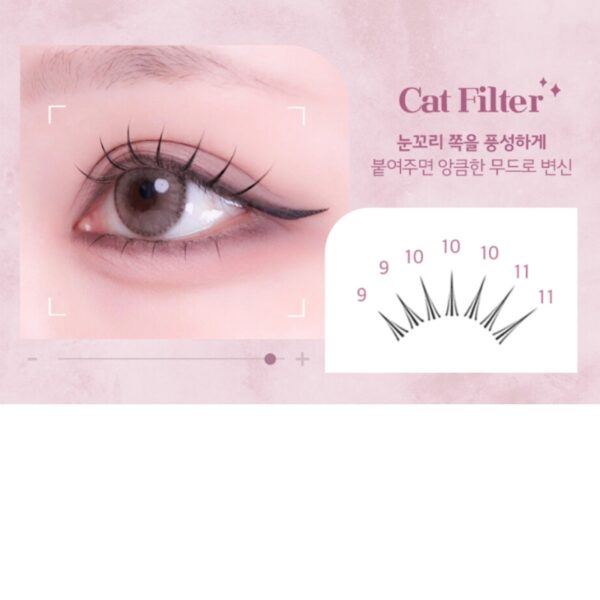 TOKTOK HARA Filtere BLACK Eyelash Set 120pcs[# 9/10/11mm] - Image 8