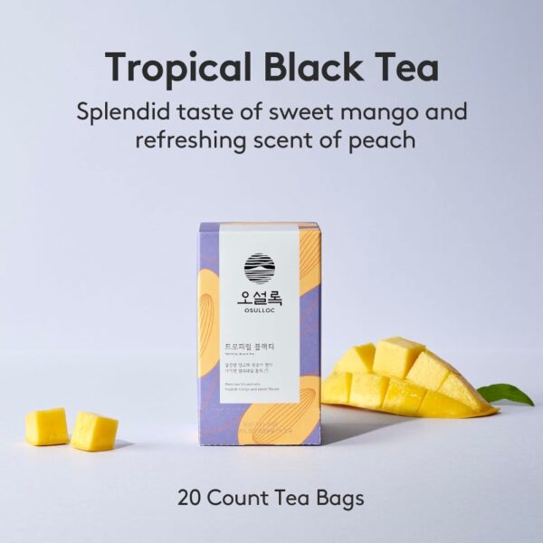 OSULLOC Tropical Black Tea (Tropical Mango & Peach Flavor) (20 COUNT) - Image 2