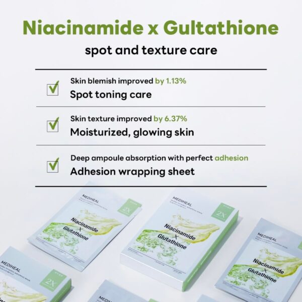 NEW💖 Niacinamide X Glutathione Derma Synergy Wrapping Mask [#4masks]  Blemish Care - Image 2