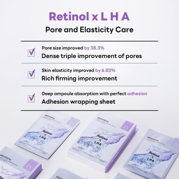 Retinol X LHA Derma Synergy Wrapping Mask [#Pore] - Image 3