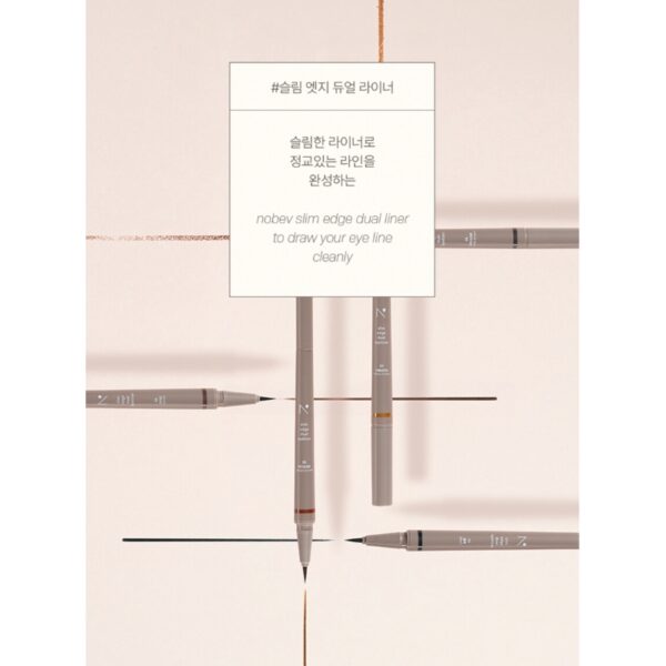 nobev Slim Edge Dual Eyeliner [#2 Colors] - Image 3