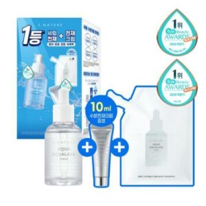 S.NATURE Aqua Squalane Serum 50mL (+50mL Refill + Moisturizing Cream 10mL)